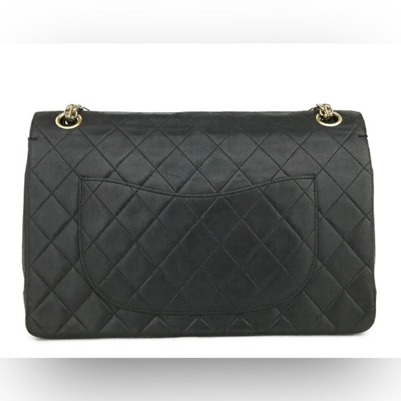 CHANEL Double Flap 27 Quilted CC Logo Lambskin Chain Shoulder Bag - Picture 6 of 17